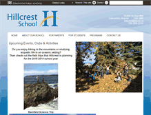 Tablet Screenshot of hillcrest.epsb.ca
