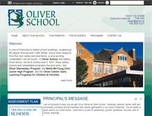 Tablet Screenshot of oliver.epsb.ca