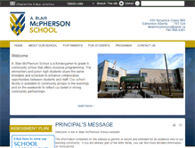 Tablet Screenshot of ablairmcpherson.epsb.ca