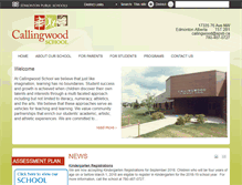 Tablet Screenshot of callingwood.epsb.ca