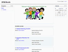 Tablet Screenshot of moodle.epsb.com