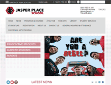Tablet Screenshot of jasperplace.epsb.ca