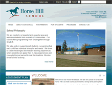 Tablet Screenshot of horsehill.epsb.ca