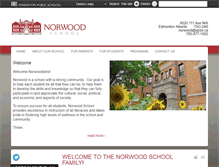 Tablet Screenshot of norwood.epsb.ca