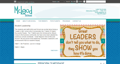 Desktop Screenshot of mcleod.epsb.ca