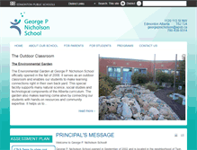 Tablet Screenshot of georgepnicholson.epsb.ca