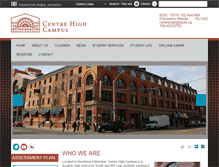 Tablet Screenshot of centrehigh.epsb.ca